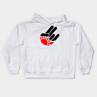 Rising sun hand Kids Hoodie